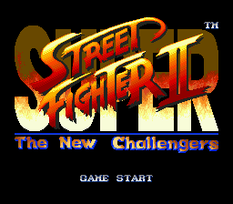 Super Street Fighter II - The New Challengers (Europe) Title Screen